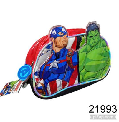 Imagen de CARTUCHERA 2 CIERRES AVENGERS 3D 2.26